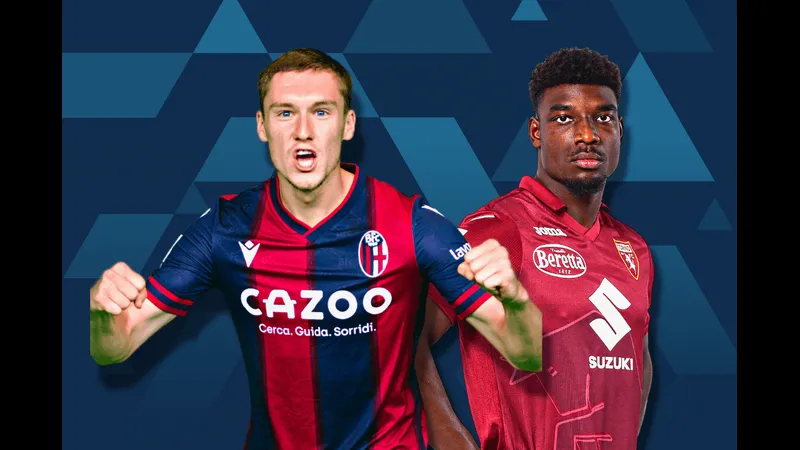 Cầu thủ Torino và Bologna đấu tranh gay cấn trên sân cỏ Cầu thủ Torino và Bologna đấu tranh gay cấn trên sân cỏ